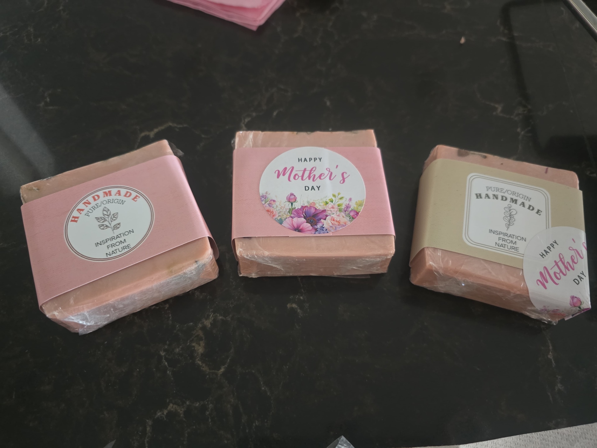 Rose Petal Soap Trio